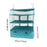 Closet Hanging Storage Shelves Hanging Organizer for Bedroom RV Baby Nursery green