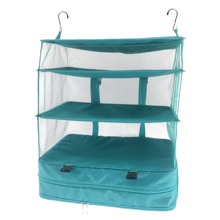 Closet Hanging Storage Shelves Hanging Organizer for Bedroom RV Baby Nursery green