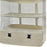 Closet Hanging Storage Shelves Hanging Organizer for Bedroom RV Baby Nursery white