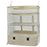 Closet Hanging Storage Shelves Hanging Organizer for Bedroom RV Baby Nursery white