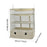 Closet Hanging Storage Shelves Hanging Organizer for Bedroom RV Baby Nursery white