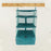 Closet Hanging Shelves Hanging Organizer for Closet Baby Nursery Living Room green