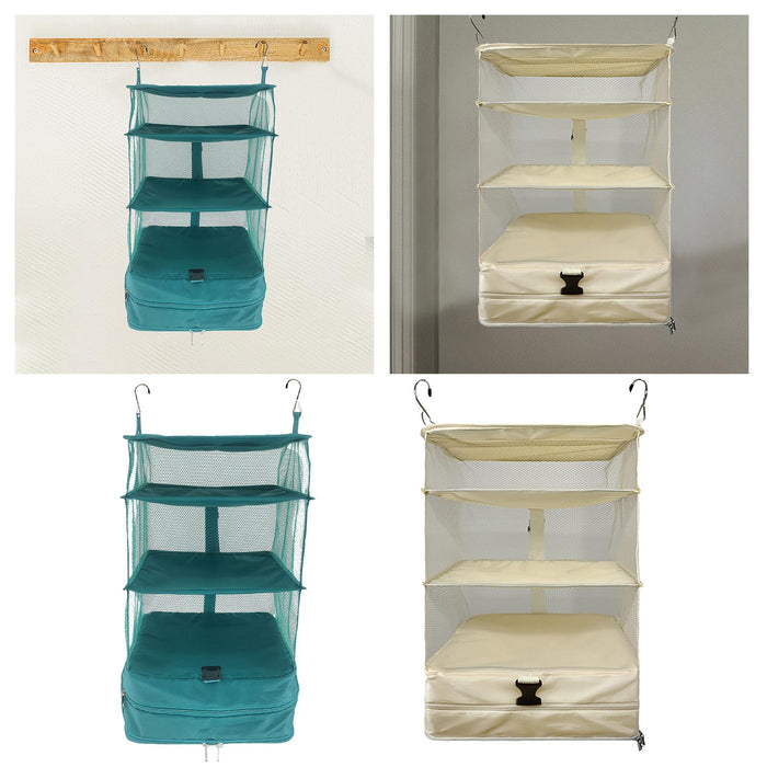 Closet Hanging Shelves Hanging Organizer for Closet Baby Nursery Living Room green