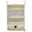 Closet Hanging Shelves Hanging Organizer for Closet Baby Nursery Living Room white