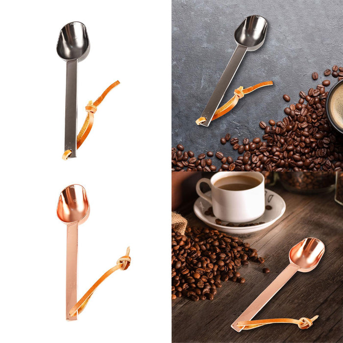 Teaspoon Long Handle Coffee Measuring Spoon for Beans Espresso Coffee Powder black