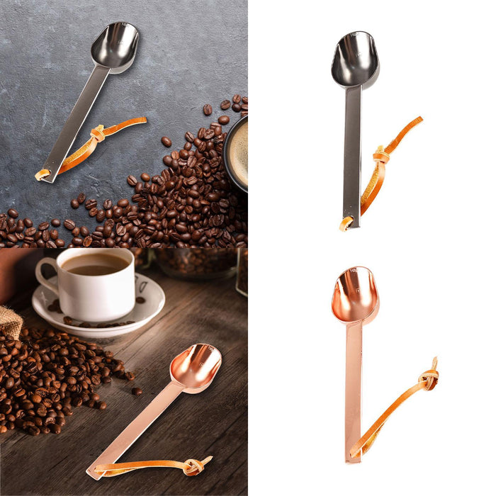 Teaspoon Long Handle Coffee Measuring Spoon for Beans Espresso Coffee Powder black