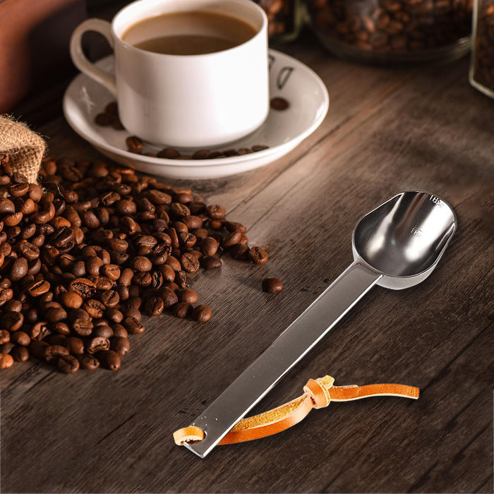 Teaspoon Long Handle Coffee Measuring Spoon for Beans Espresso Coffee Powder black