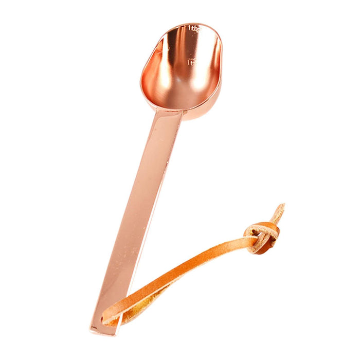 Teaspoon Long Handle Coffee Measuring Spoon for Beans Espresso Coffee Powder rose gold