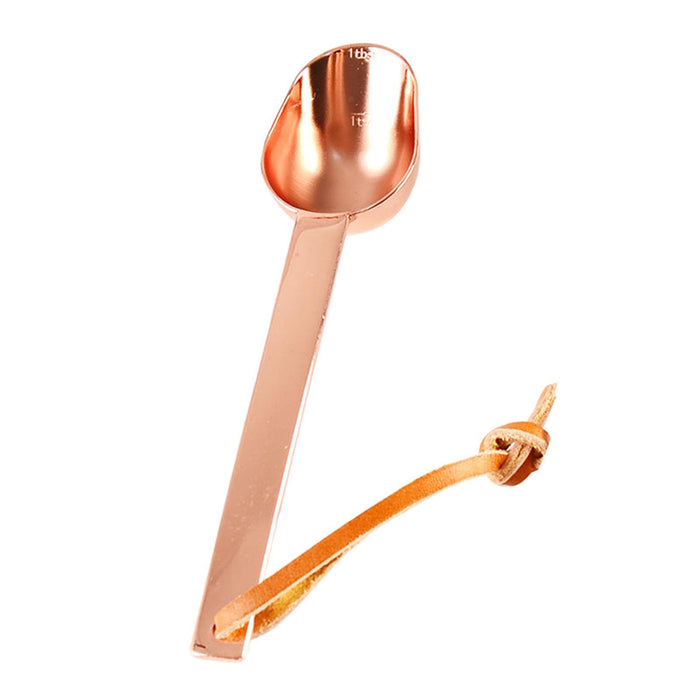 Teaspoon Long Handle Coffee Measuring Spoon for Beans Espresso Coffee Powder rose gold