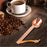 Teaspoon Long Handle Coffee Measuring Spoon for Beans Espresso Coffee Powder rose gold