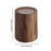 Wood Grain Trash Can Modern Home Waste Basket for Office Entryway Study Room 14L with lid