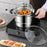 Stainless Steel Saucepan Multipurpose Frying Pan Skillet for Pasta Spaghetti double handle