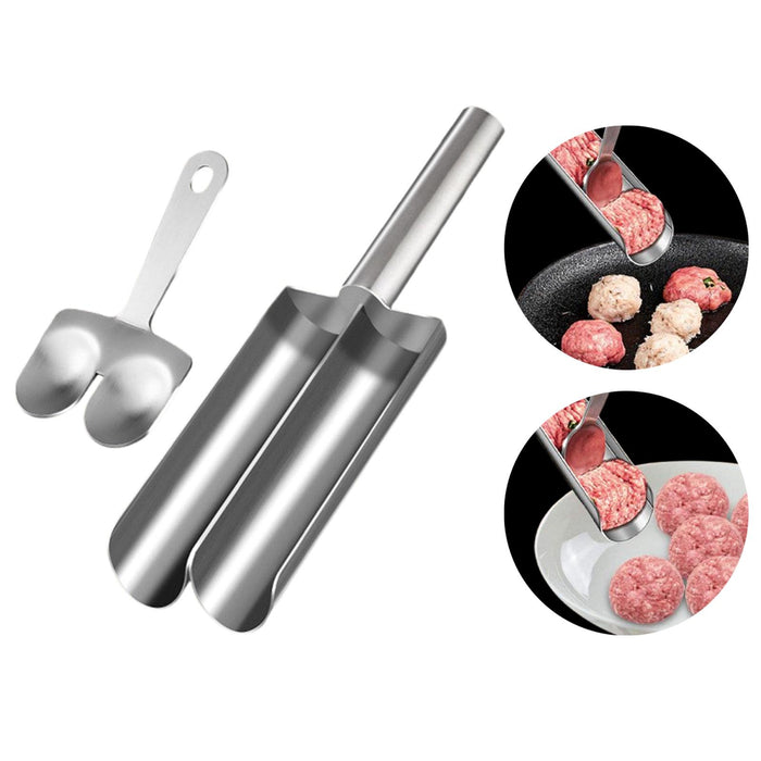 Creative Meatball Maker Useful Spoon Meat Tool for Camping Household Burger 2 Single