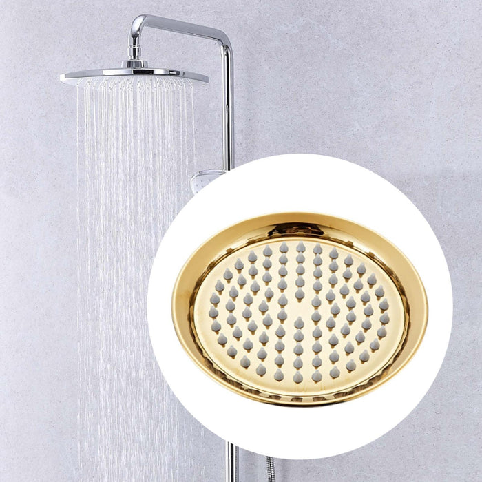 Rain Shower Head Easy to Install Retro Shower Sturdy Stainless Steel gold