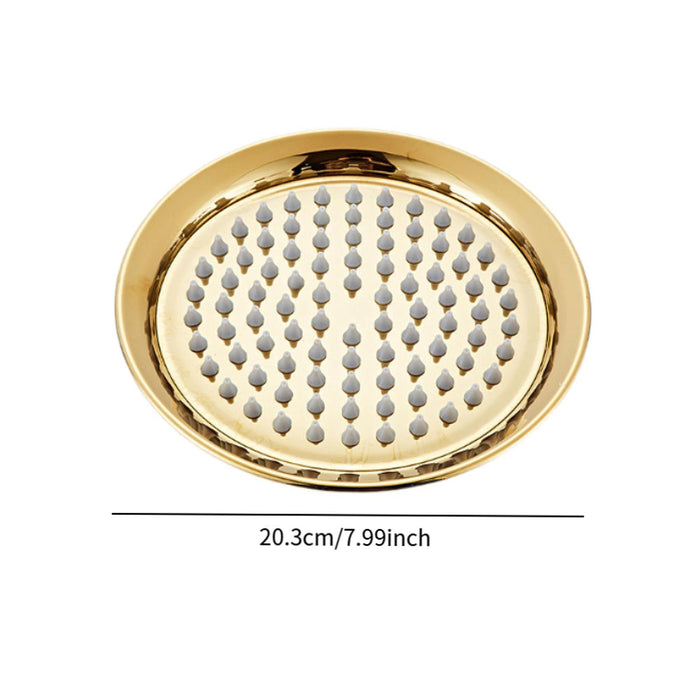 Rain Shower Head Easy to Install Retro Shower Sturdy Stainless Steel gold