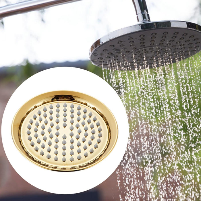 Rain Shower Head Easy to Install Retro Shower Sturdy Stainless Steel gold