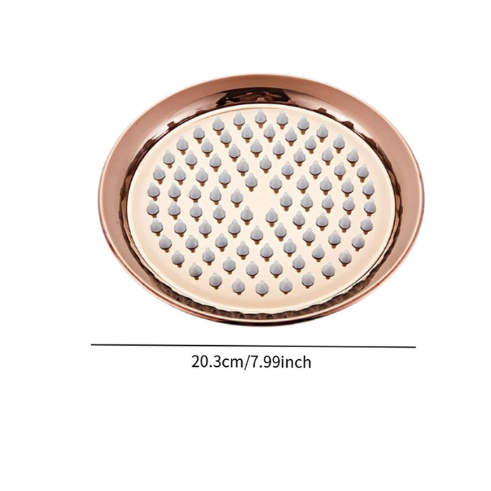 Rain Shower Head Easy to Install Retro Shower Sturdy Stainless Steel rose gold