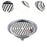 Rain Shower Head Easy to Install Retro Shower Sturdy Stainless Steel chrome