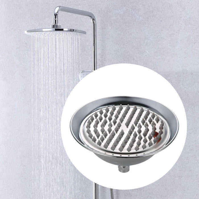 Rain Shower Head Easy to Install Retro Shower Sturdy Stainless Steel chrome