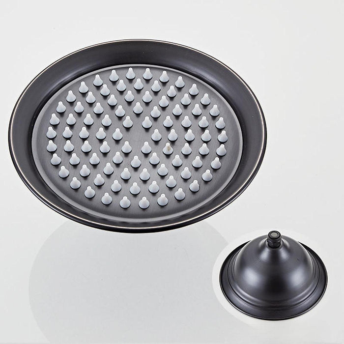 Rain Shower Head Easy to Install Retro Shower Sturdy Stainless Steel black