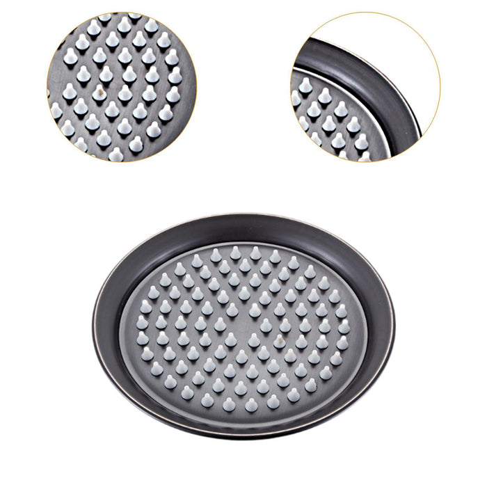 Rain Shower Head Easy to Install Retro Shower Sturdy Stainless Steel black