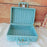 Hand Woven Rattan Basket Food Storage Basket for Kitchen Bathroom Restaurant blue