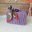 Hand Woven Rattan Basket Food Storage Basket for Kitchen Bathroom Restaurant purple