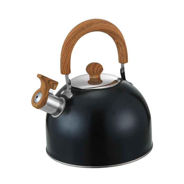 Whistling Kettle with Spout Cover Stovetop Kettle for Camping Fishing Indoor 2L