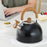 Whistling Kettle with Spout Cover Stovetop Kettle for Camping Fishing Indoor 3L