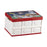 Foldable Storage Box Container Stackable Portable Crates for Snack Toy Books white red non handle