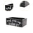 Cup Holder Storage Bins Black Storage Box for Countertop Storage Room Office