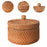 Rattan Storage Basket Wicker Bowl Wicker Basket Bin for Shelf Bathroom Decor round