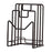 Crofta Cutting Board Storage Rack Stand for Plates Cutting Board Kitchen Countertop black