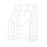 Crofta Cutting Board Storage Rack Stand for Plates Cutting Board Kitchen Countertop white