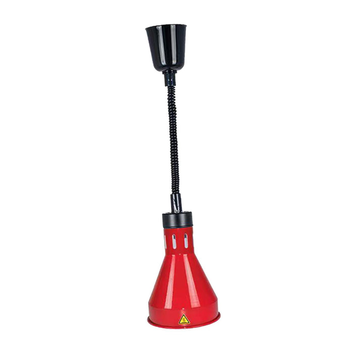 Hanging Food Heat Lamp E27 Buffet Heating Lamp for Hot Food Restaurant Fries red