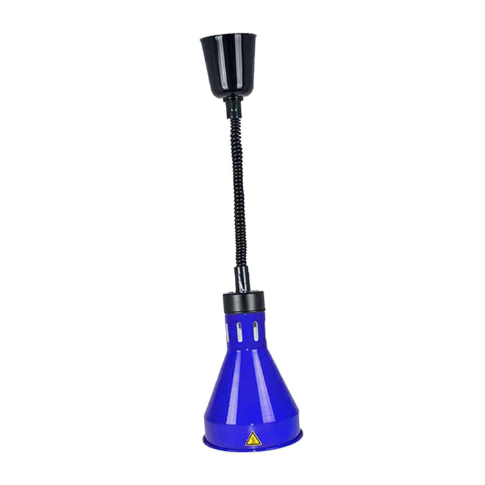 Hanging Food Heat Lamp E27 Buffet Heating Lamp for Hot Food Restaurant Fries blue