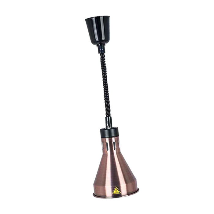 Hanging Food Heat Lamp E27 Buffet Heating Lamp for Hot Food Restaurant Fries bronze