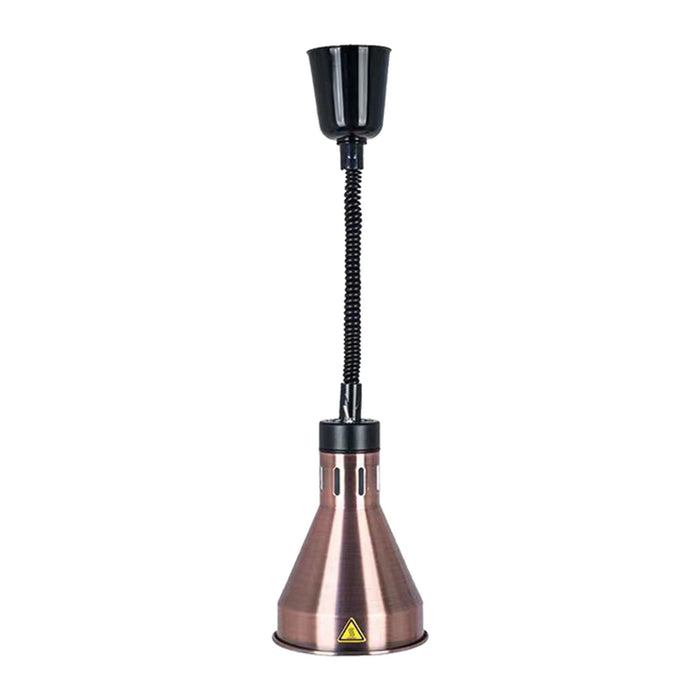 Hanging Food Heat Lamp E27 Buffet Heating Lamp for Hot Food Restaurant Fries bronze