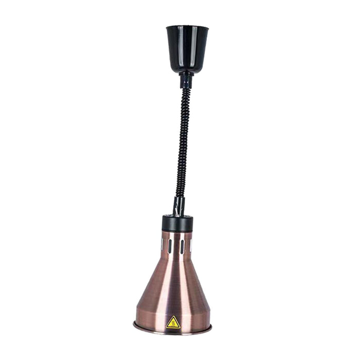 Hanging Food Heat Lamp E27 Buffet Heating Lamp for Hot Food Restaurant Fries bronze