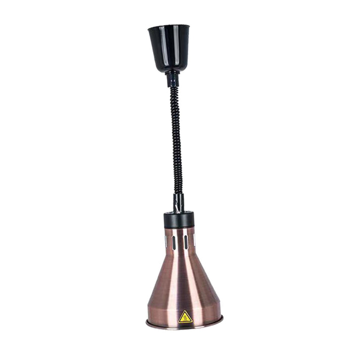 Hanging Food Heat Lamp E27 Buffet Heating Lamp for Hot Food Restaurant Fries bronze