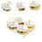 Divided Serving Container with Lid Snacks Dish for Cookies Sweets Chocolates 4  Bowls