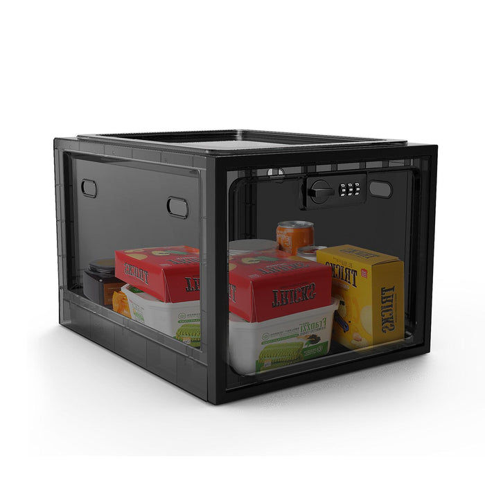 Lockable Storage Box Clear Lockable Container for Snacks Bedroom Living Room