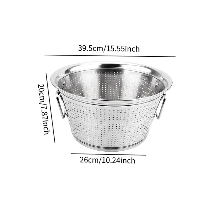 Rice Washer Sturdy Fruits Vegetable Drain Bowl for Household Bowls Spaghetti Medium