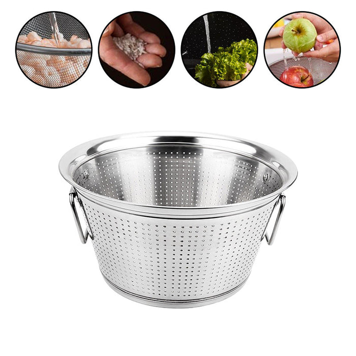 Rice Washer Sturdy Fruits Vegetable Drain Bowl for Household Bowls Spaghetti Medium