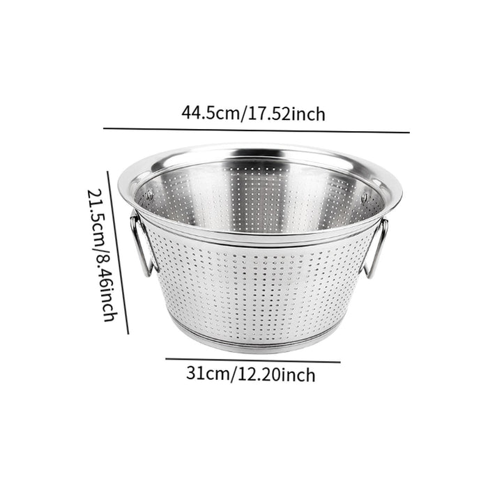 Rice Washer Sturdy Fruits Vegetable Drain Bowl for Household Bowls Spaghetti Large