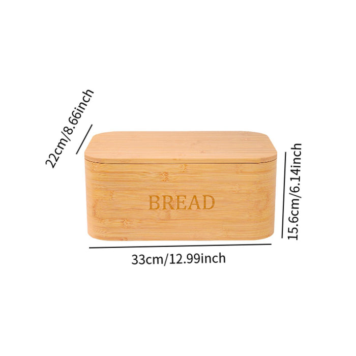 Wood Bread Box Space Saving Bread Holder for Baked Goods Coffee Shop Counter 33cmx22cmx15.6cm