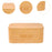 Wood Bread Box Space Saving Bread Holder for Baked Goods Coffee Shop Counter 33cmx22cmx15.6cm