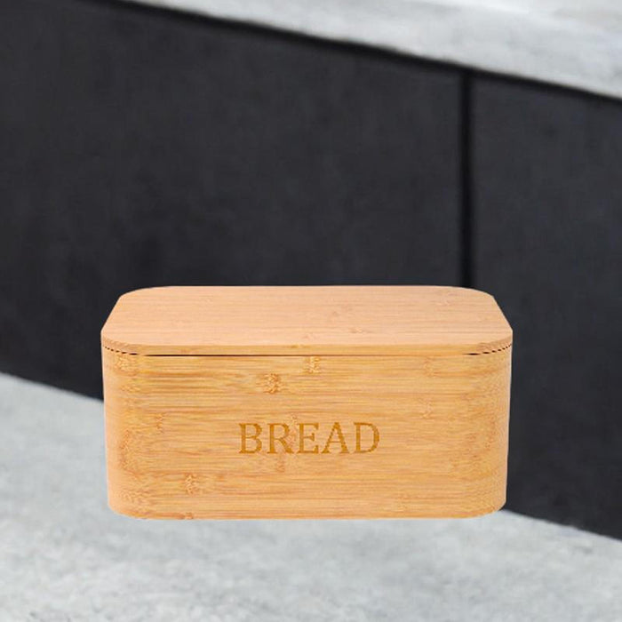 Wood Bread Box Space Saving Bread Holder for Baked Goods Coffee Shop Counter 33cmx22cmx15.6cm