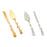 Wedding Cake Knives Server Set Elegant Rose Handle Cake Cutting Set for Gifts gold