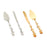 Wedding Cake Knives Server Set Elegant Rose Handle Cake Cutting Set for Gifts gold